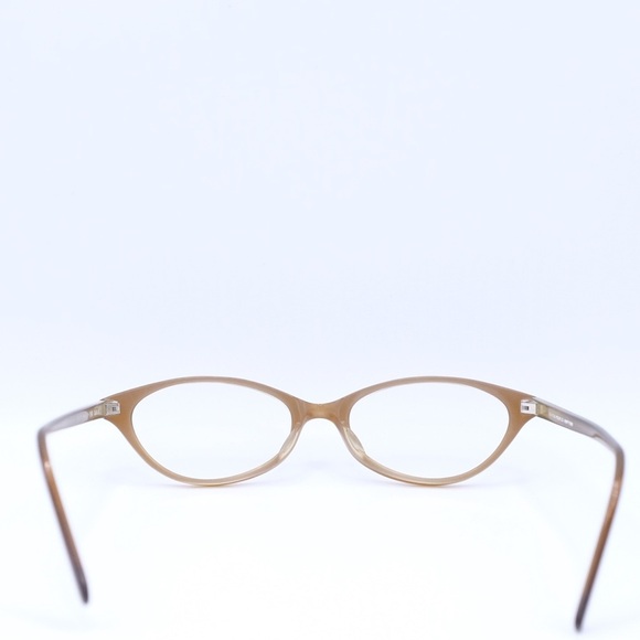 Vintage Oliver Peoples OP-590 CA/LA Green Brown Grain CAT EYE Japan - Picture 7 of 10